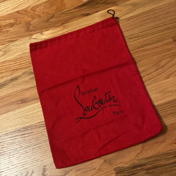 Christian Louboutin Large Drawstring Dust Cover 15x11.5 New - Picture 3 of 6